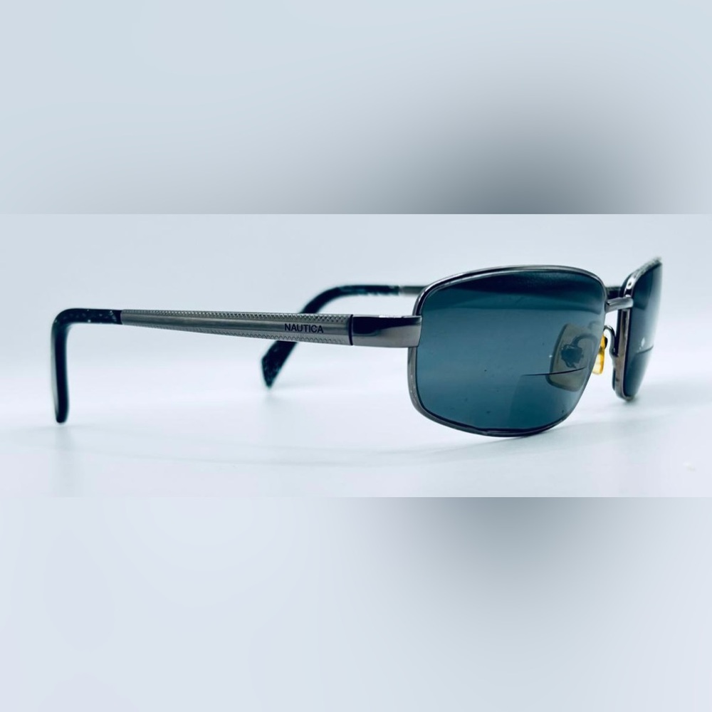 Nautica N5037S Gunmetal Rectangular Sunglasses Frames Only